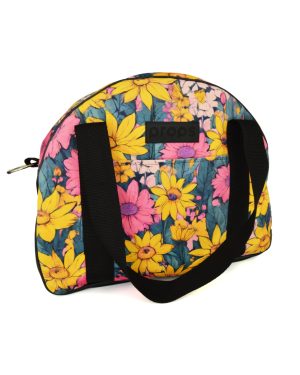 PROPS Torebka damska weekenderka mini kwiaty welurowa Wiosna