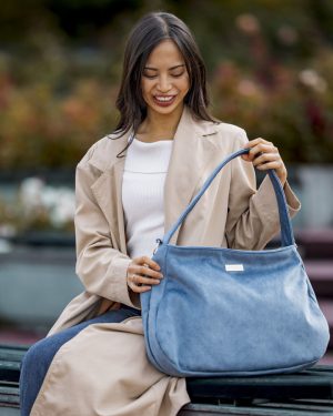 Torebka damska PROPS SHOPPER swobodnie niebieski